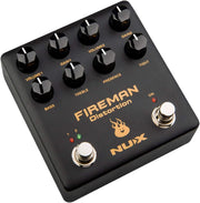 NUX Fireman Distortion Effect Pedal Dual Channel Brown Sound NDS-5