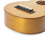 Mahalo MH1VNA Hano Series 4 String Soprano Ukulele with Bag, Vintage Natural