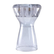 Wambooka Diamond Darbuka Drum with 8.75 inch Head, with Brass tuning keys and Padded Bag 17 inches Length (Crystal Clear PC)