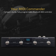 HOTONE EC4 MIDI Foot Controller Pedal Bluetooth Ampero Control 4 Button