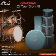 OLIVE-OL-DRUM100 5 Psc Drum Set Bag