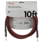 Fender Professional 10' Instrument Cable Tweed - 1/4 Inch Straight