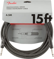 Fender Professional Series Cable Tweed 15 feet, 4.5 meteR