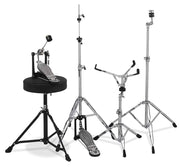 Pacific Drums Center Stage Complete kit, 5 Set, Diamond White Sparkle,(PDCE2215KTDW)