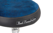 Pearl DrumThrone with Blue Cloth Seat Top - D-1500 BLST