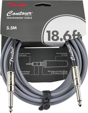 Fender Contour Instrument Cable, Guitar Cable, Guitar Accessories, Straight/Straight, 18.6 ft