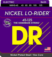 DR Strings NMH5-45 Nickel Lo-Rider Bass Guitar Strings - .045-.125 Medium