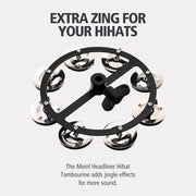Meinl Cymbals HTHH1BK Mountable Hihat Tambourine with Steel Jingles