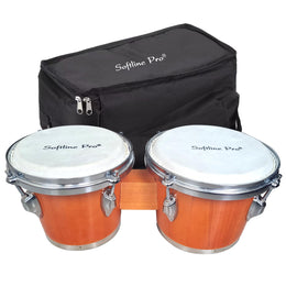 Softline Pro Bongo Drum Set SP-BNG-P, OG (Orange - Premium)