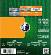 Elixir 14077 Nanoweb Coating Nickel Plated Steel Bass Guitar 4 String Light Medium, Long Scale .045-.0105 Gauges