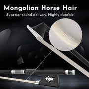 Carbon Fiber 4/4 Violin Bow (Black)