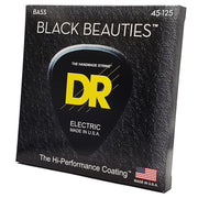 DR Strings BKB5-45 Black Beauties Coated Steel Bass Guitar Strings - .045-.125 Medium