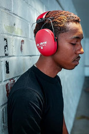 VIC FIRTH VXHP0012 Bluetooth Isolation Headphones, Red