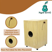 Hype String Cajon Birch Wood Adjustable Snare CB500AS