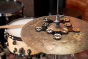 Meinl Percussion SFHHT Super Flex Hihat Tambourine Effect with 10 Pairs of Stainless Steel Jingles