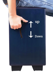 Clapbox Adjustable Snare Cajon CB40  Blue, Birch Wood