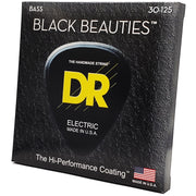 DR Strings BKB6-30 Bass Guitar Strings, Black Beauties, 6-String Medium - Set
