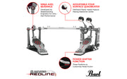 Pearl P2052C Eliminator Redline Chain-Drive Double Bass Drum Pedal