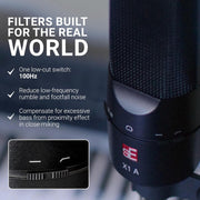 SE ELECTRONICS X1 A Professional Large-Diaphragm Condenser Microphone for Recording Vocals & All Instruments