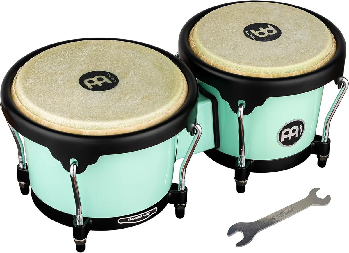 Bongo Drum Set with Durable Synthetic All-weather Shells, Journey Seri ...