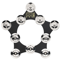 Meinl Percussion SFHHT Super Flex Hihat Tambourine Effect with 10 Pairs of Stainless Steel Jingles