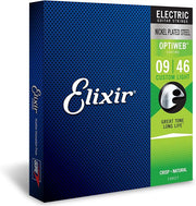 Elixir Nickel Plated , OPTIWEB Coated Electric Guitar String Set. Variants: (.010-.046) , (.09-.042)) , (.09|.46)