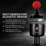 SE ELECTRONICS X1 A Professional Large-Diaphragm Condenser Microphone for Recording Vocals & All Instruments