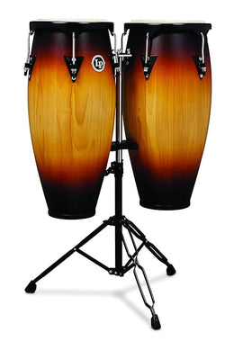 Latin Percussion City Series Wood Conga Set with Stand 10