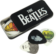 D'Addario Accessories Beatles Guitar Picks - The Beatles Collectable Guitar Picks - Picks with Tin, 15 Pack, Variants: Logo , Stripes , Sgt. Pepper