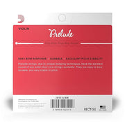 D'Addario J810 4/4M Prelude Violin String Set, 4/4 Scale, Medium Tension