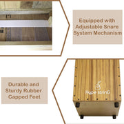 Hype String Cajon Birch Wood Adjustable Snare CB500AS