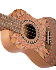 Bamboo U-23 Summer Soprano Ukulele New Generation Series, Mandala Line