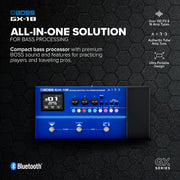 BOSS GX-1B | Ultra-Portable Bass Effects Processor | Packed with Iconic Amps & Effects