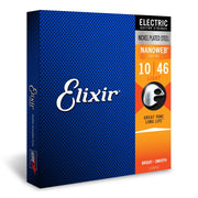 Elixir Strings Electric Guitar Strings, 6-String, Light NANOWEB Coating (12052)