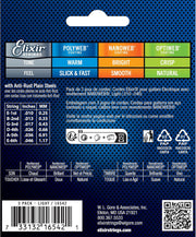Elixir 16542 Nanoweb Electric Guitar Strings - .010-.046 Light 3-pack