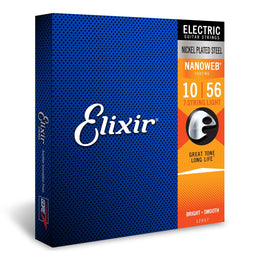 Elixir 12057 Nanoweb Light 7-String Electric Guitar Strings