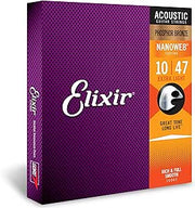 Elixir Phosphor Bronze 80/20 Nanoweb Acoustic Guitar String Set