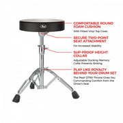 Pearl D790 Double-Braced Light Duty Drum Throne