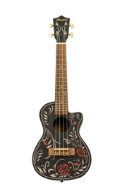 Bamboo U-23 Flower & Roll Concert Ukulele