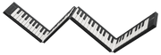 Blackstar CARRY-ON FOLDING PIANO 88 keys pedal and Bag included