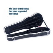Crossrock CRA860SVFBK Violin Case 4/4 Size, Molded ABS Plastic Shaped Case