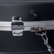 Crossrock CRA860SVFBK Violin Case 4/4 Size, Molded ABS Plastic Shaped Case