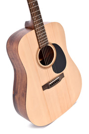 DITSON BY SIGMA D-10 Acoustic Guitar, Natural Satin