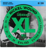 D'Addario Electric Guitar Strings EXL130(.008-038)