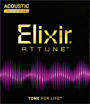 ELIXIR  21027 aco Strings ATTUNE phos bronze custom light 11-52