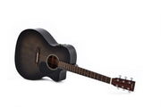 DITSON BY SIGMA GC-10E-TBK Acoustic Guitar, Tranclucent Black Satin