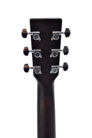DITSON BY SIGMA GC-10E-TBK Acoustic Guitar, Tranclucent Black Satin