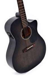 DITSON BY SIGMA GC-10E-TBK Acoustic Guitar, Tranclucent Black Satin
