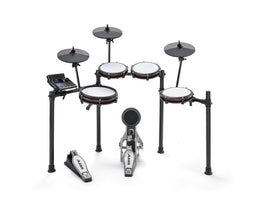 ALESIS NITRO MAX KIT Eight Piece Electronic Drum Kit with Mesh Heads and Bluetooth