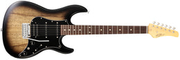 FGN JOS2TDEW1R Odyssey Series J-Standard Electric Guitar, Dark Mocha Burst (DMT)